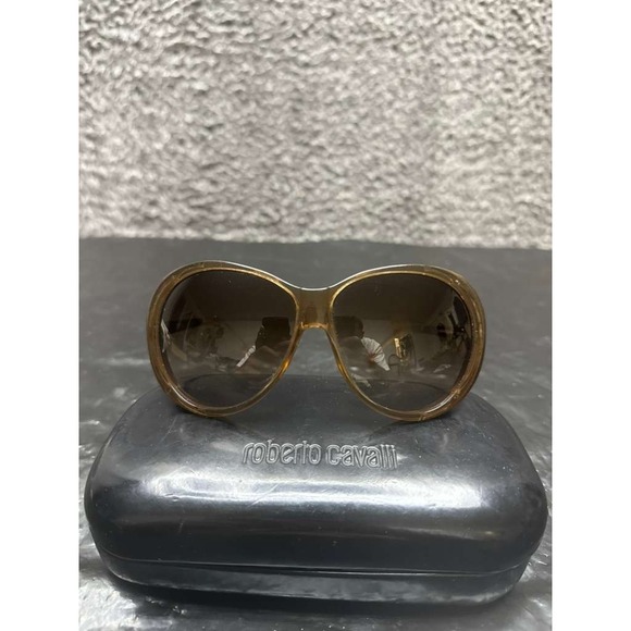 Loewe Authentic Oversized Round Sunglasses Gold Womens SLW249 COL.8D9‎